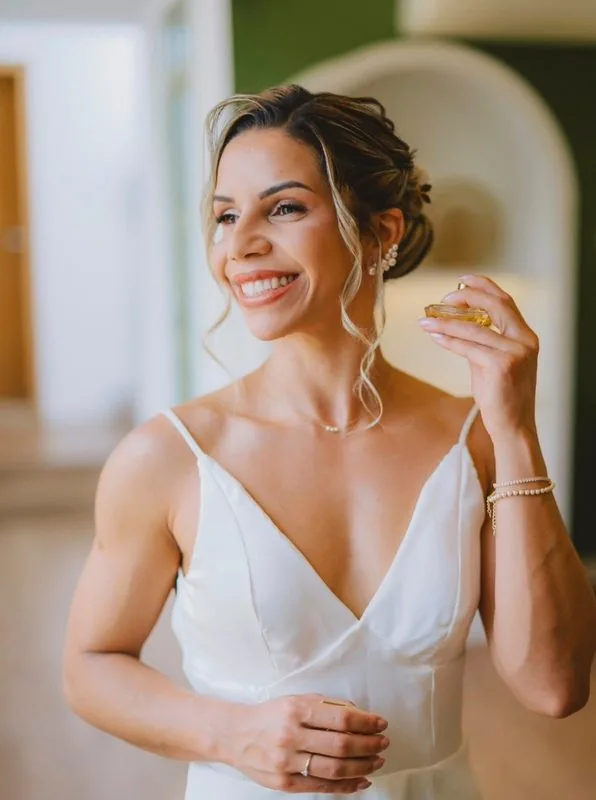 Noiva sorrindo
